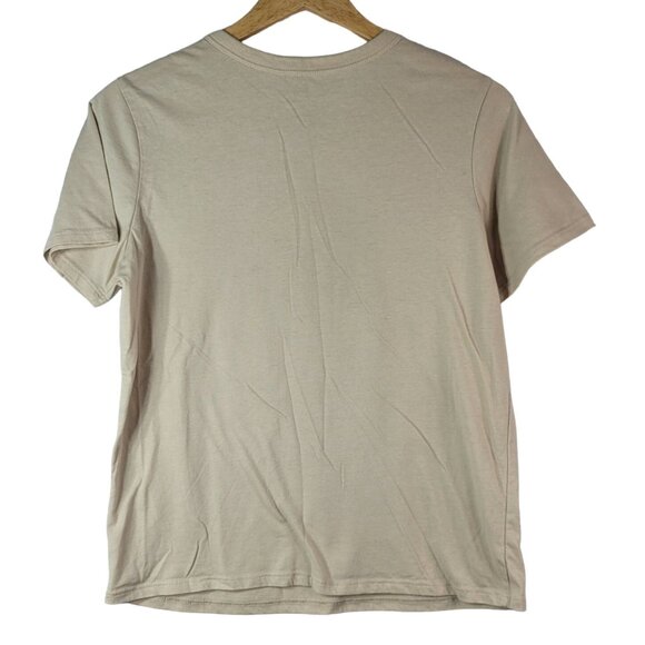 Disney Tinkerbell Sketch T Shirt Tan Medium Drawing Stars Short Sleeve Princess - Picture 5 of 6